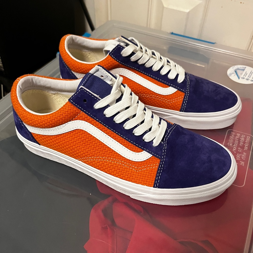 Vans Old Skool P&C Royal Blue Apricot Size 9